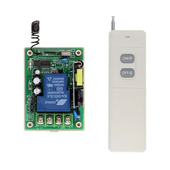 

3000m Long Distance 30A Relay AC 220V 110V 85-265V 1 CH 1CH Wireless RF Remote Control Switch Transmitter + Receiver
