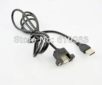

1piece USB A Type with Screw hole for Panel Mount Male to Female Extension Cable