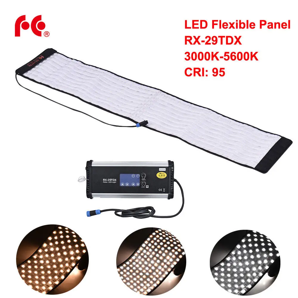 FalconEyes RX 29TDX 100W Roll Flexible LED Mat Fill in светильник Panel Bi Color 3000K 5600K CRI95 для фото и