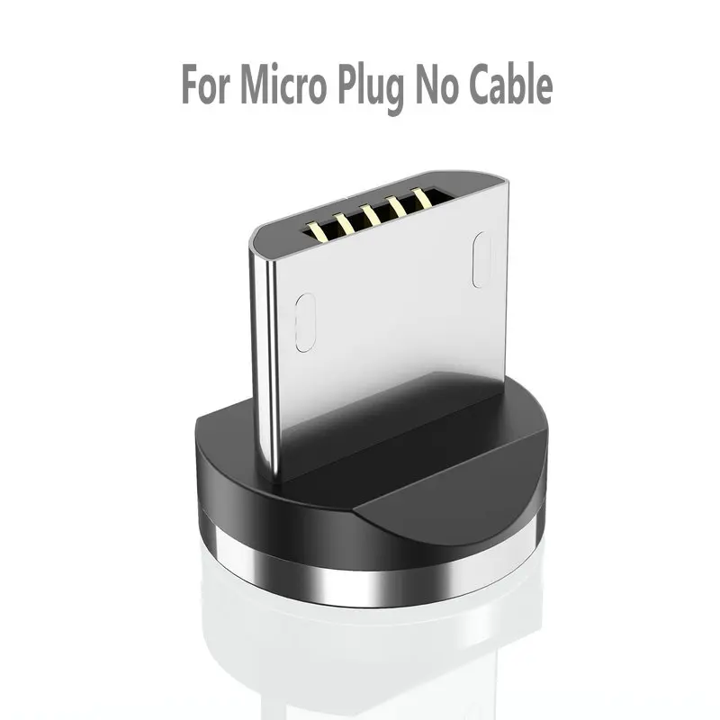 CaseMe Магнитный кабель type C Mirco USB для iPhone светодиодный кабель 1 м провод для быстрого заряда type-C Магнитный зарядный кабель для телефона - Цвет: For Micro Plug