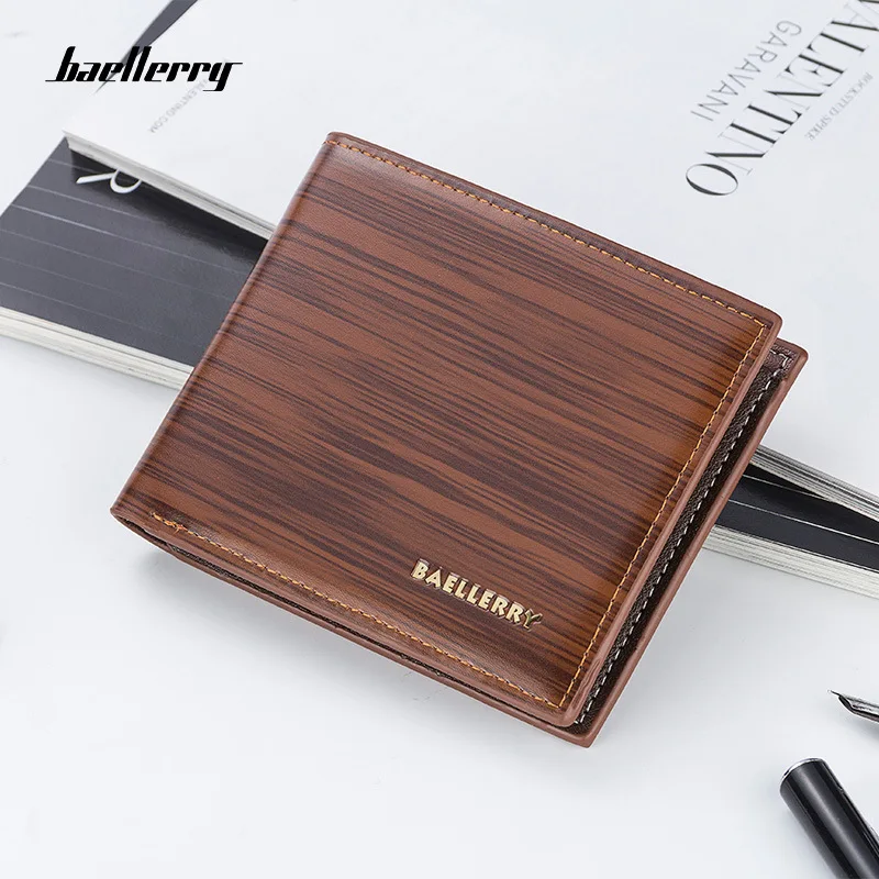 2019 New Fashion PU Leather Men's Wallet With Coin Bag No Zipper Money Purses Dollar Slim Purse New Design Money Wallet 101Q