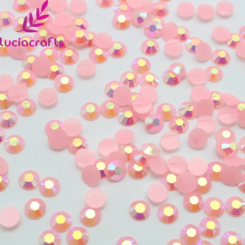 Lucia crafts, 4 мм, 15000 шт, Микс, Кристальные карамельные камни, смола, стразы с плоской задней стороной, красивые, сделай сам, сумки для ногтей, аксессуары для дизайна F1111