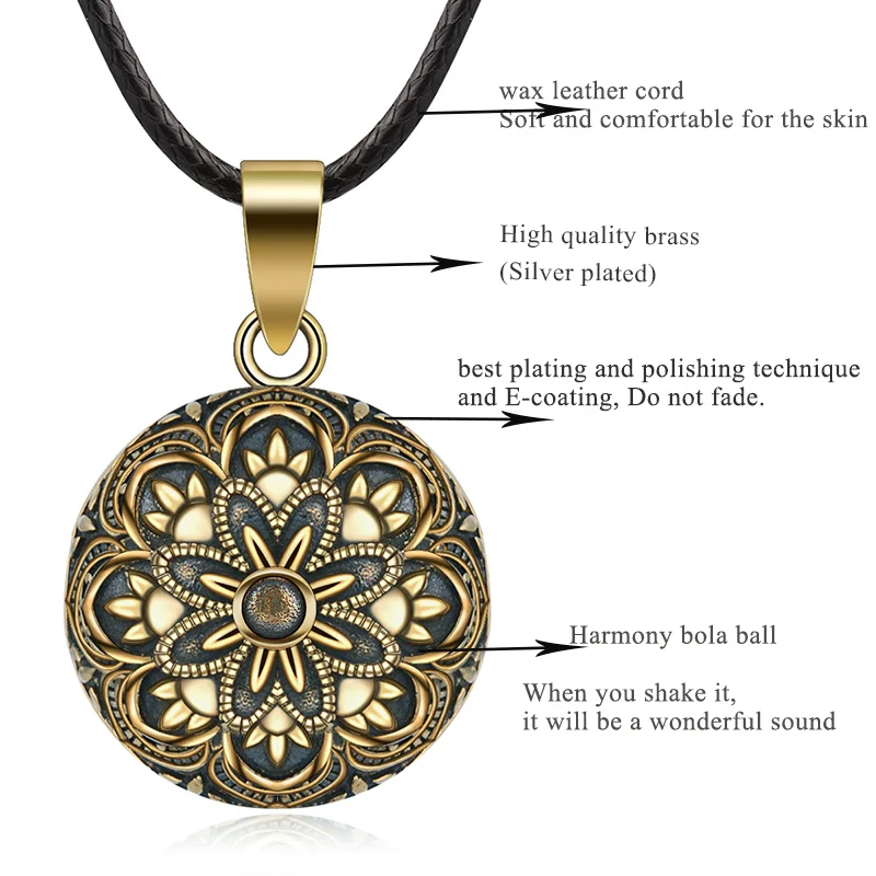 10 Pieces Brass Flower With Angel Charms - Jewelry Making Pendants For Necklaces & Earrings