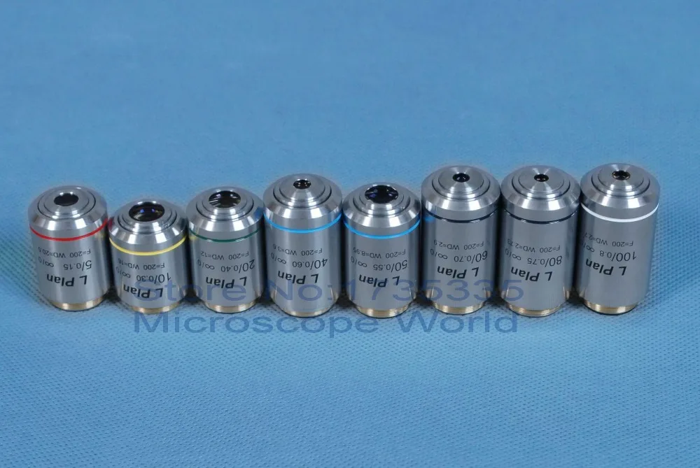 

long working distance LPL Metallurgical microscope Infinity plan objective 5X, 10X, 20X, 40X, 50X, 60X, 80X, 100X