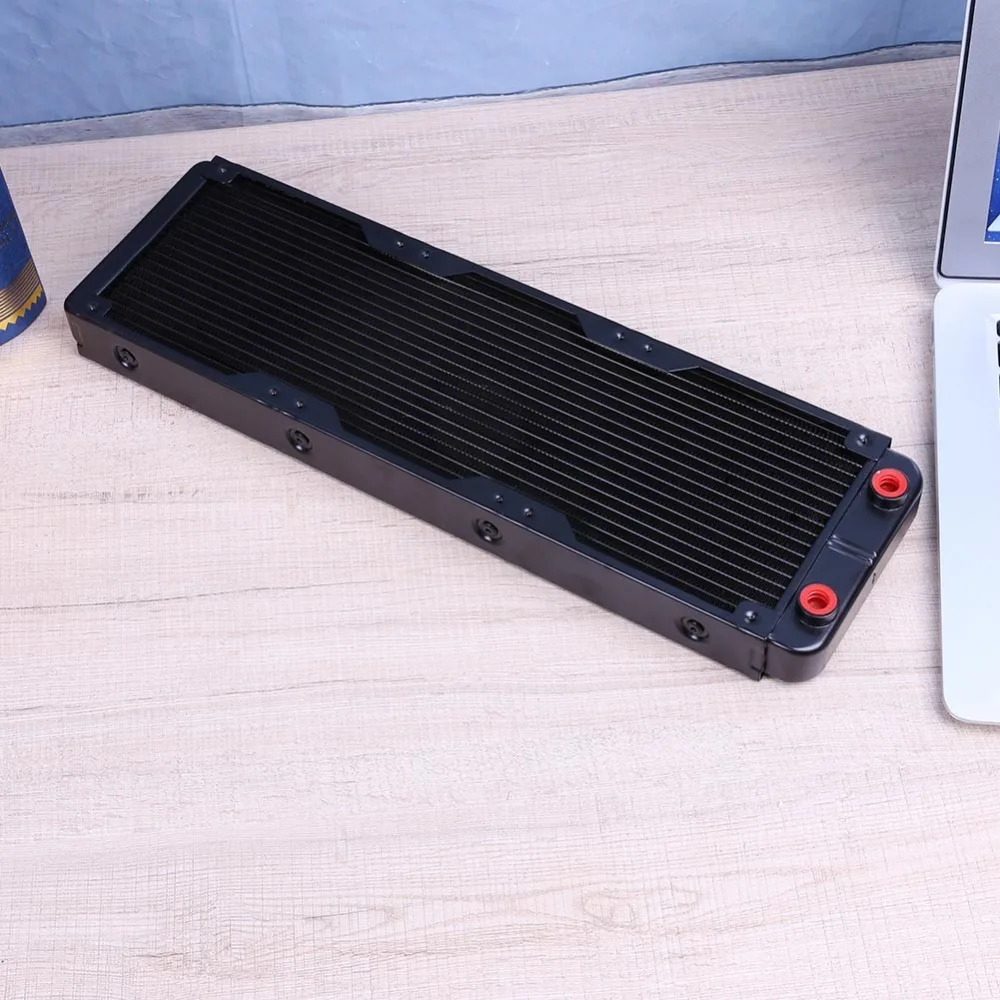 PC Radiator Water Cooling Row for CPU Heatsink 120mm 18 Pipe G1//4/" Straight