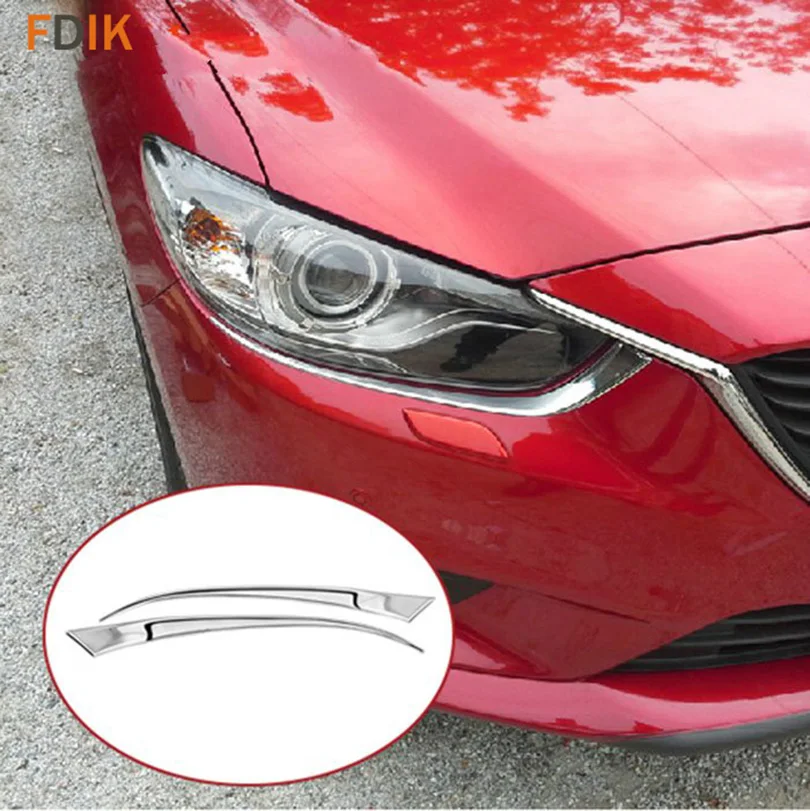 Buy 2pcs Chrome Front Head Light Cover Headlight