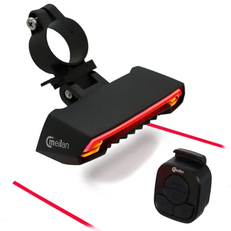 Clearance Bicycle Light Bike Laser taillight  Wireless Remote Control Real light Meilan X1 led Front Light cycling lamp 1