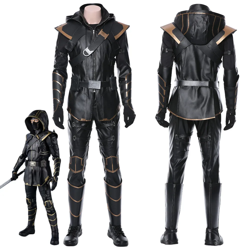 Avengers 4 Endgame Hawkeye Clinton Francis Barton Cosplay Costume Full Set Mask Adult Men Halloween Carnival Party Costumes Avengers 4 Endgame Hawkeye Clinton Francis Barton Cosplay Costume Full Set Mask Adult Men Halloween Carnival Party Costumes