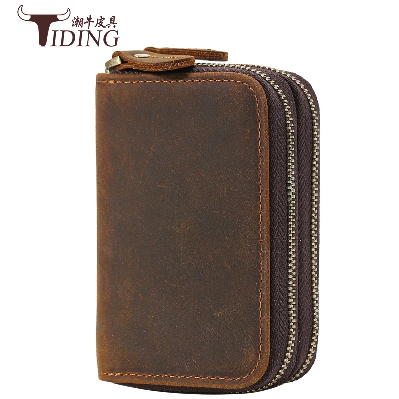 key chain holder bag wallets men wallet money clips coin pocket crazy