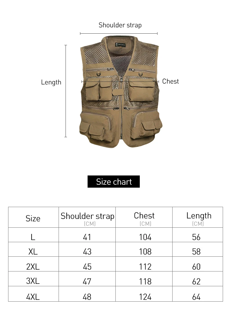 Мужской армейский зеленый рыболовный жилет цвета хаки с несколькими карманами, сетчатый жилет, Мужская одежда для охотников, рыбаков, многоцелевая куртка без рукавов XA78G