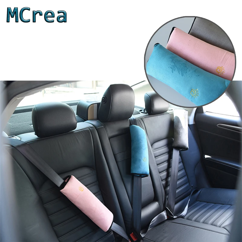 MCrea Car seat belts Accessories Child sleep safety belt shoulder pads For Chevrolet cruze lacetti Mazda 3 6 cx-5 Mini cooper | Автомобили