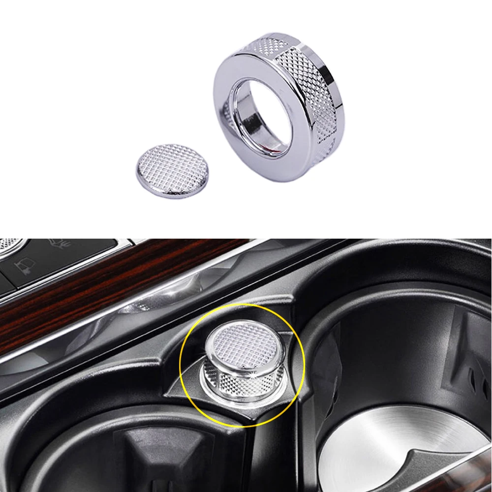 

JEAZEA ABS Chrome Car Cigarette Lighter Cover Trim For Land Rover Range Rover Sport Vogue SV 2009-2017 Car-styling