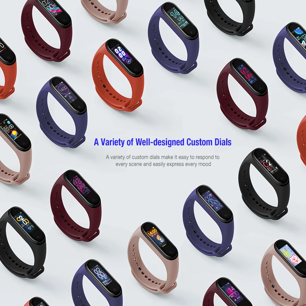 Умный Браслет Xiaomi Mi Band 4 AMOLED цветной сенсорный экран Bluetooth 5 0 водонепроницаемый