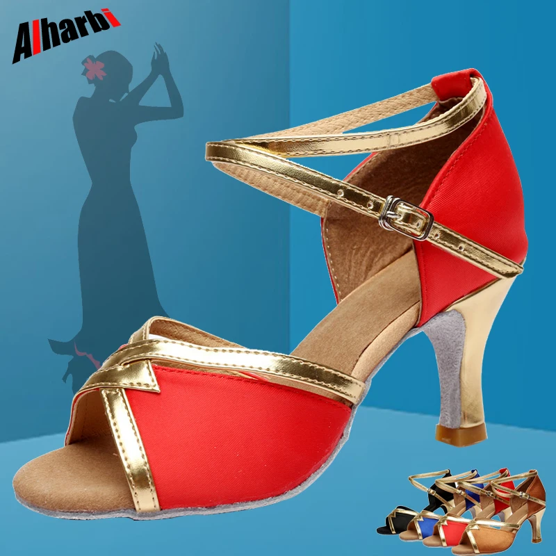 

Alharbi Dance Shoes Tango Latin Dance Shoes for Girls Women Ladies 504