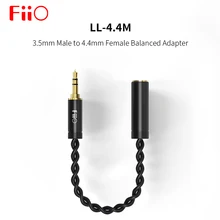 Fiio LL-4.4M (LL 4,4 M) 4,4 мм до 3,5 мм Женский Мужской сбалансированный адаптер для huawei 3,5 мм телефонный проигрыватель M6 X3 на 4,4 мм разъем для наушников