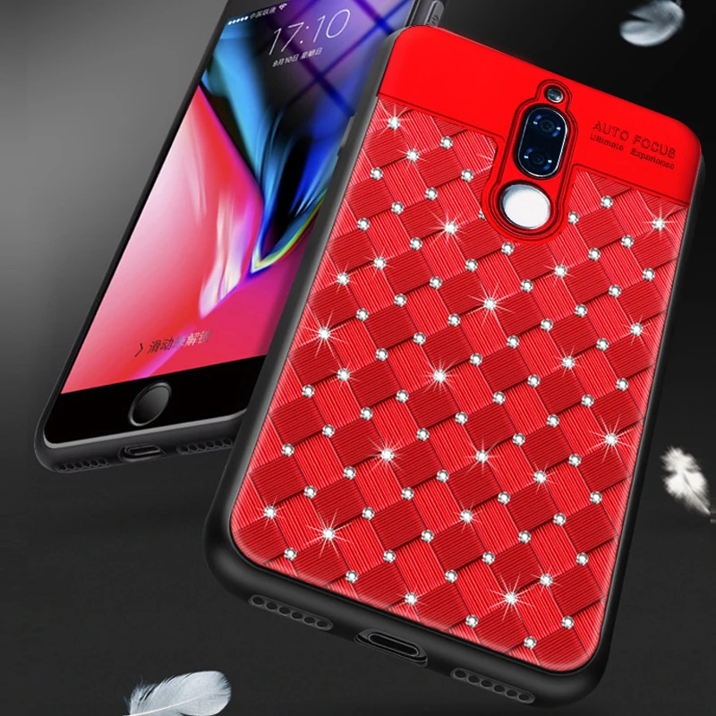 

YonLinTan glitter diamond 3D coque,cover,case For Huawei Mate 10 lite 10Lite Nova 2i on luxury back silicone Phone cases