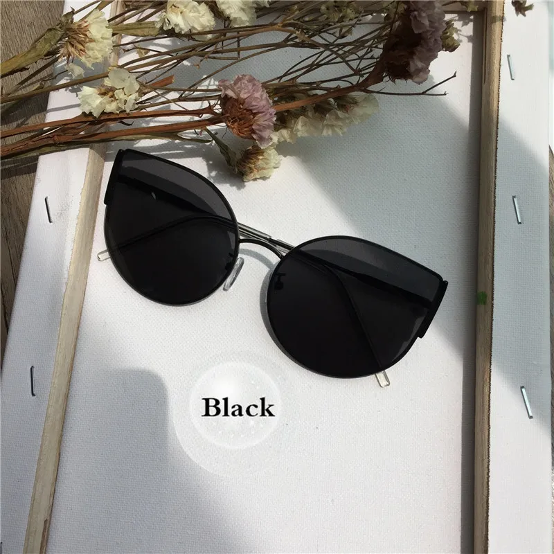 New Cat Eye Children Sunglasses Brand Metal Kids Sunglasses Uv400 Black Sunglasses Girls Boys Glasses Oculos Infantil