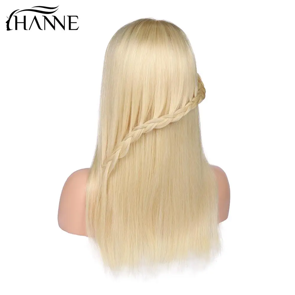 613 4*4 Lace Closure Human Hair Wigs Blonde Color Lace Remy Wig For Women Brazilian Straight Human Hair Glueless Lace Wig HANNE