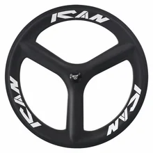 ICAN Bikes 3 спицами карбоновые велосипедные тормоза Clincher для дорожного велосипеда powerway черный концентратор или трек велосипед ребёнка ройялас труба из углеродистого волокна 3K или UD с матовой отделкой