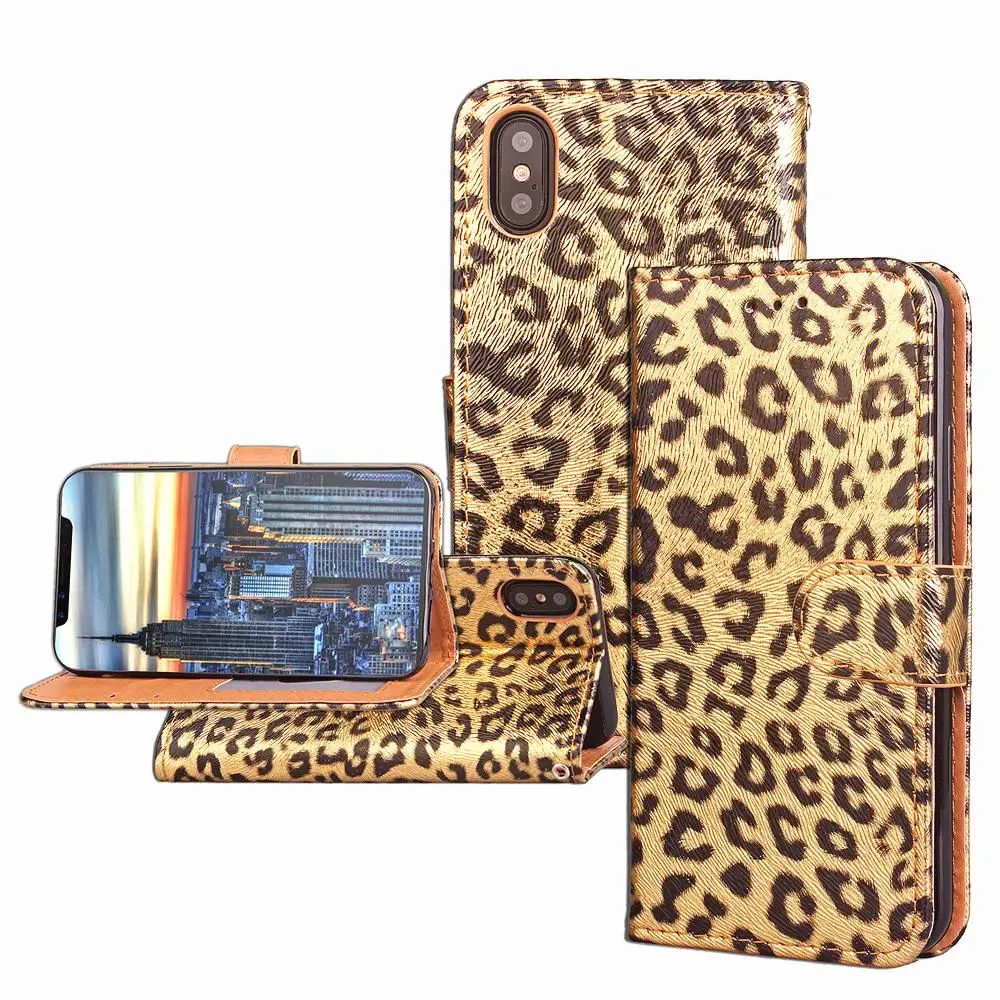 

Sexy Women Leopard Print Wallet Case for iPhone X XS MAX XR 8 Plus 7 6s 6 Flip Stand Cover iPhoneX iPhone6s 7Plus 8+ 7+ 6s+