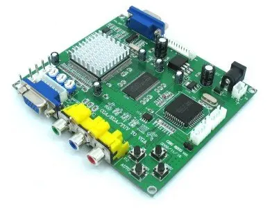 Аркадная игра RGB/CGA/EGA/YUV К VGA HD видеопреобразователь плата 1 выход|cga ega|rgb cgaega to vga |