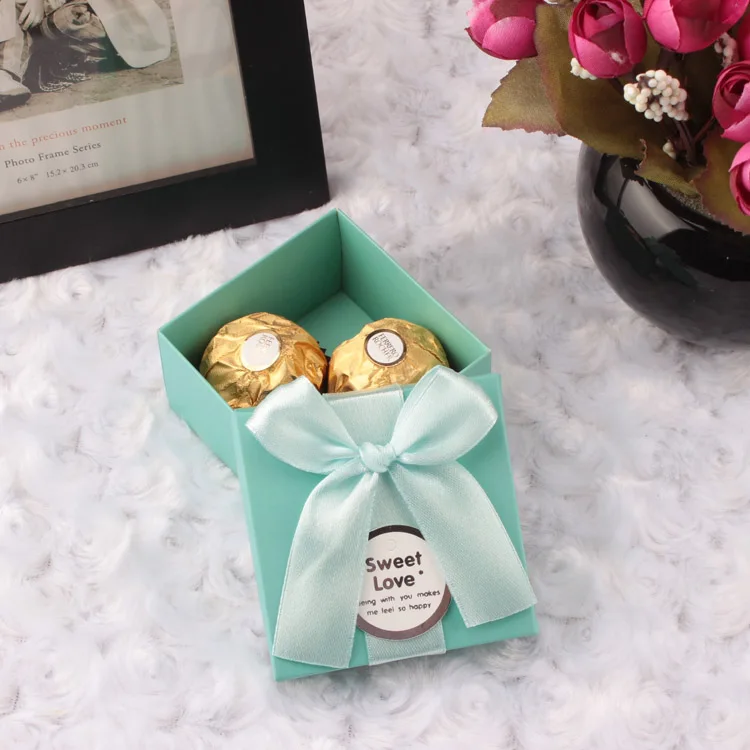candy aesthetic boxes tiffany creative wrapping 50pcs personality european