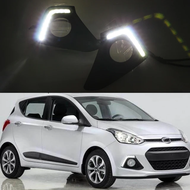 Car Flashing 1Pair Car LED Day Light DRL Daytime Running Light Driving