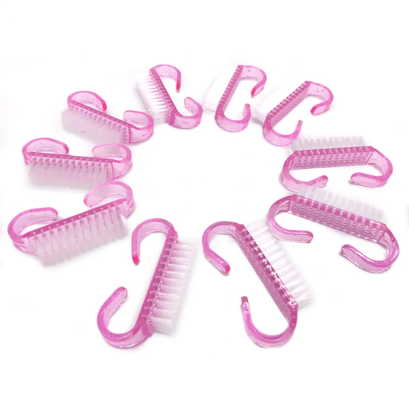 10pcs/lot Nail Brush Art Tools Pink Dust Powder Clean Professional Acrylic Nail Brushes Manicure Pedicure Nails Accessories Tool 5