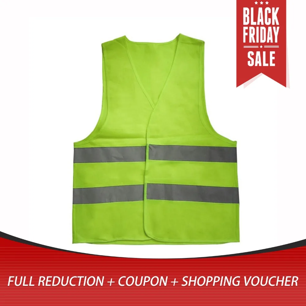 

XL XXL XXXL High Visibility Reflective Fluorescent Vest Yellow Orange Color Outdoor Safety Clothing Running Ventilate Safe Vest