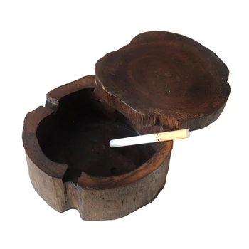 

Wooden Ashtray For Smoking Cigarette Southeast Asia Style Handwork Ash Tray Vintage Ashtray Table Decorative
