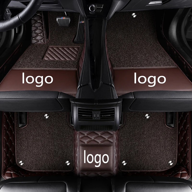 

CARFUNNY Custom fit car logo car floor mats for KIA cerato RIO Carnival car styling accessories carpet liners