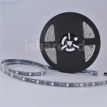 

20M 4X5M 30LEDs/m WHITE 30LEDs/m BLACK 5050 RGB Full color WS2811 Dream color IP68 LED Strip Light DC12V 1 ic control 3 leds