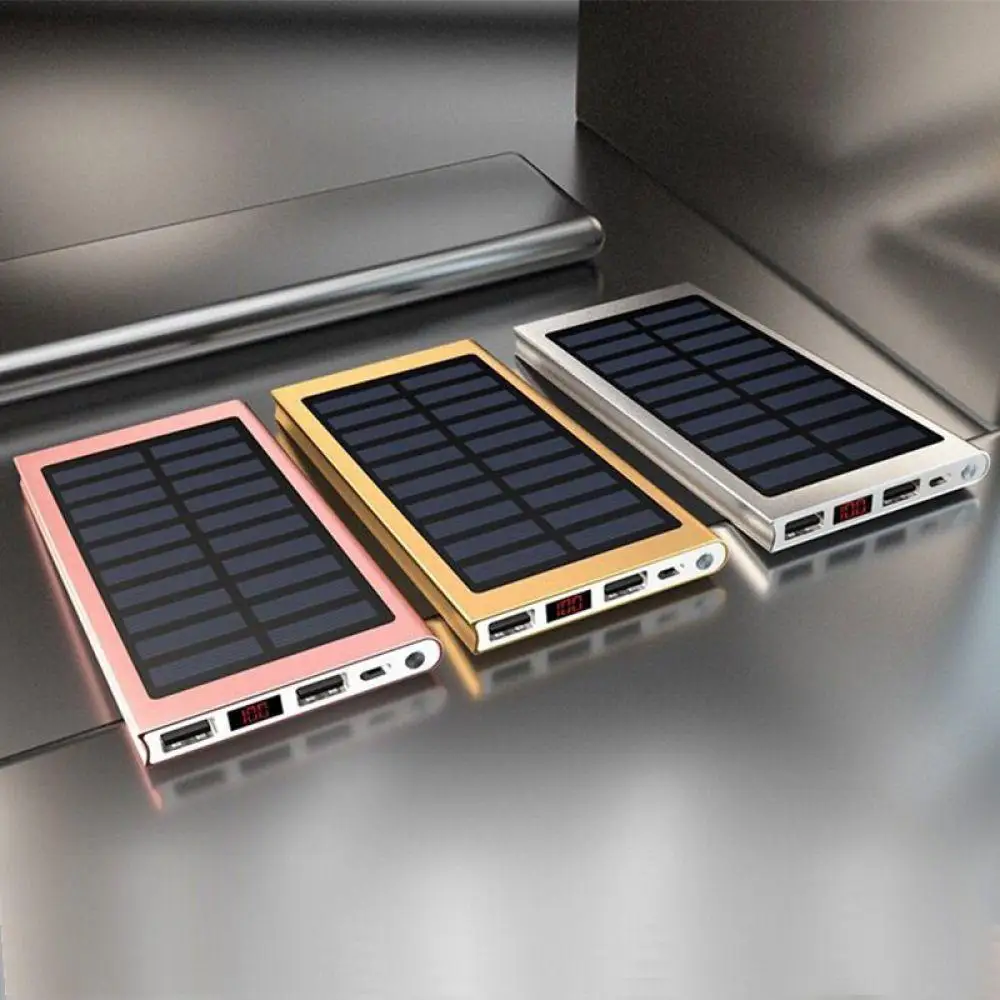 Солнечный 20000 мАч аварийный внешний аккумулятор светодиодный внешний аккумулятор зарядное устройство для телефона для Xiaomi Mi iPhone samsung