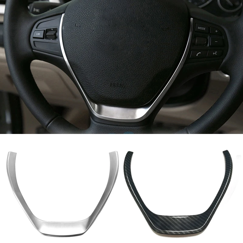

ABS chrome steering wheel decorative trim cover sticker interior accessories for BMW 1 3 Series F20 F30 F34 3GT 320i 328i 118i