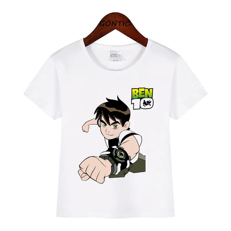 

ben boys t shirt Children funny omnitrix print t-shirt Baby Toddler Summer tee Tops Baby Boys Girls 2019 Anime Cartoon Clothing