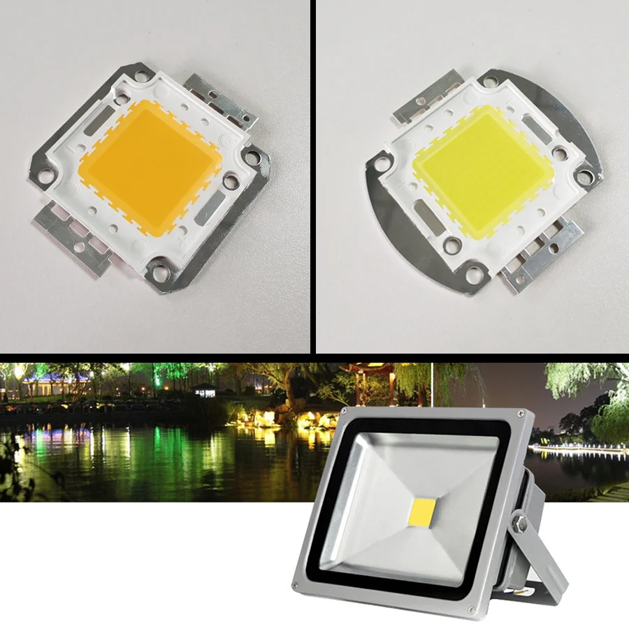 

100W COB LED Chip Lamp Bulb Chips for Spotlight Floodlight Garden Square High Brightness 30-36V Integrated LED Light Beads