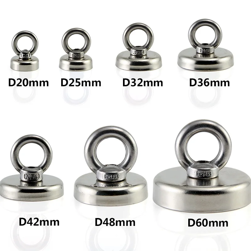 Details about   D25 Powerful Salvage Magnets Neodymium Deep Sea Salvage Fishing Hook Magnet 