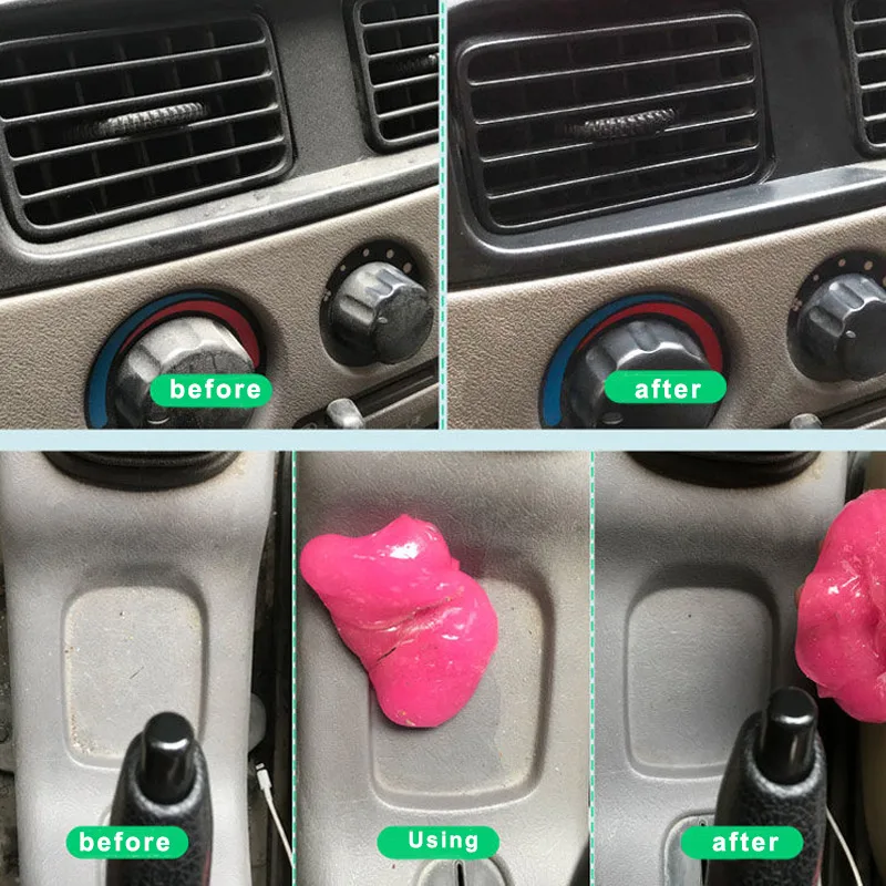 The best 3 piezas polvo limpiador herramienta pegajoso mágico compuesto Super limpio Gel para ordenador Coche teclado 889