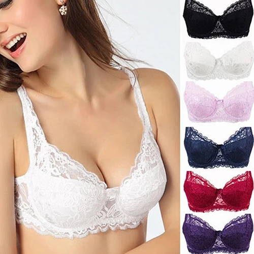 

Women's Fashion Sexy Lace Deep V Push Up Shaping Padded Brassiere Bras