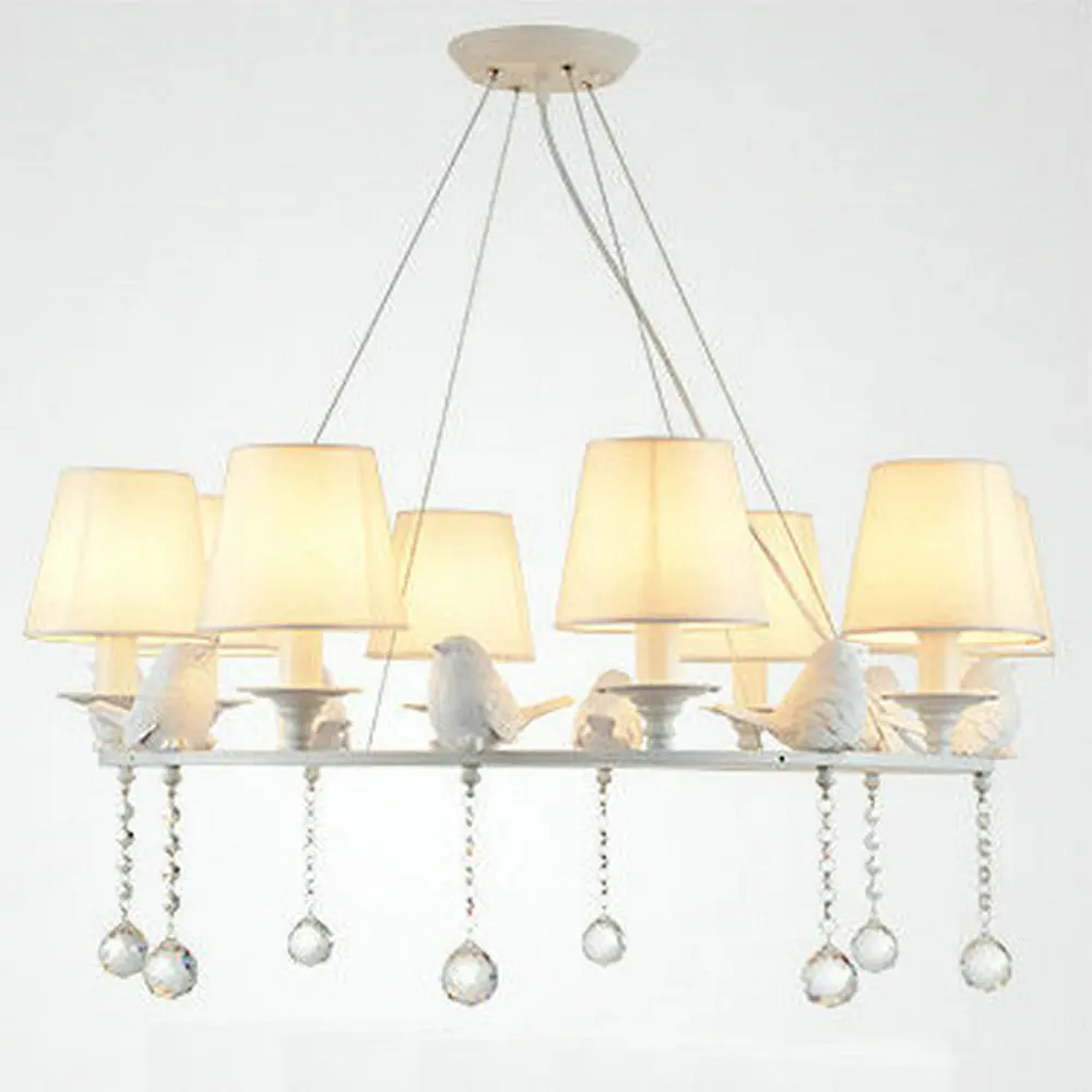 Popular White Chandelier Lightbuy Cheap White Chandelier Light - Modern American Large White Round Bird Crystal Chandelier Light Whitelampshade For Living Room Dining Room popular white chandelier lightbuy cheap white chandelier light - modern american large white round bird crystal chandelier light whitelampshade for living room dining room
