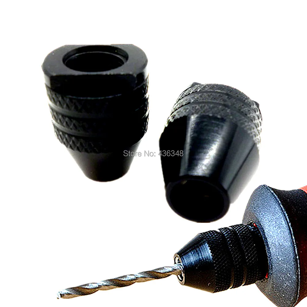 Pack of 2 M8 Keyless Drill Bit Chuck Adapter Universal Mini Multi Chuck