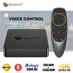 Оригинальный Beelink GT1 мини Smart tv Box Android 8,1 Amlogic S905X2 голосовой пульт дистанционного управления телеприставка 4 K телеприставка медиаплеер