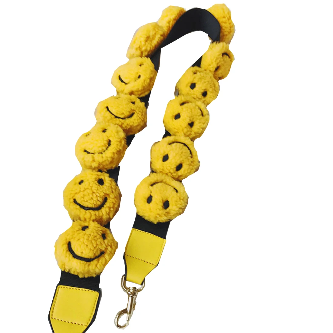 New Smiling Face Leather Handbag Accessories Strap Bag Straps Wide Pu