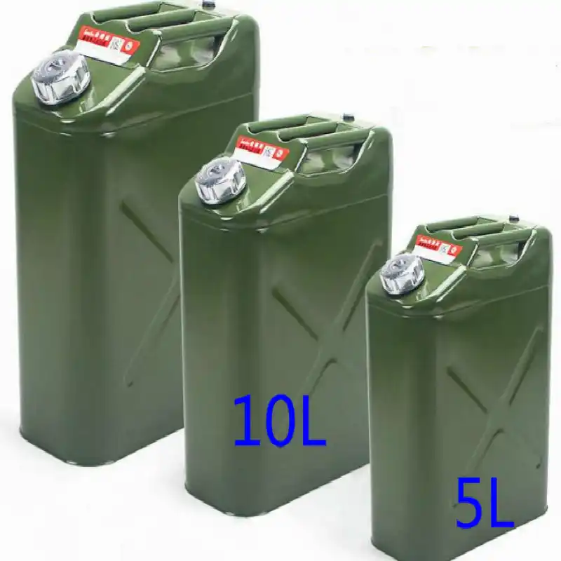 304 Stainless Steel 20L Liters 5Gallon Jerry Can Fuel Tank Petrol
