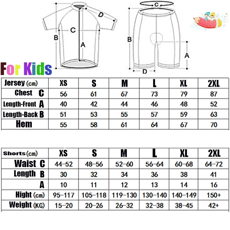 NW Детские Велосипеды костюм-Джерси быстро сохнут pro для маленьких мальчиков, девочек команда ребёнка Ройяла Костюмы