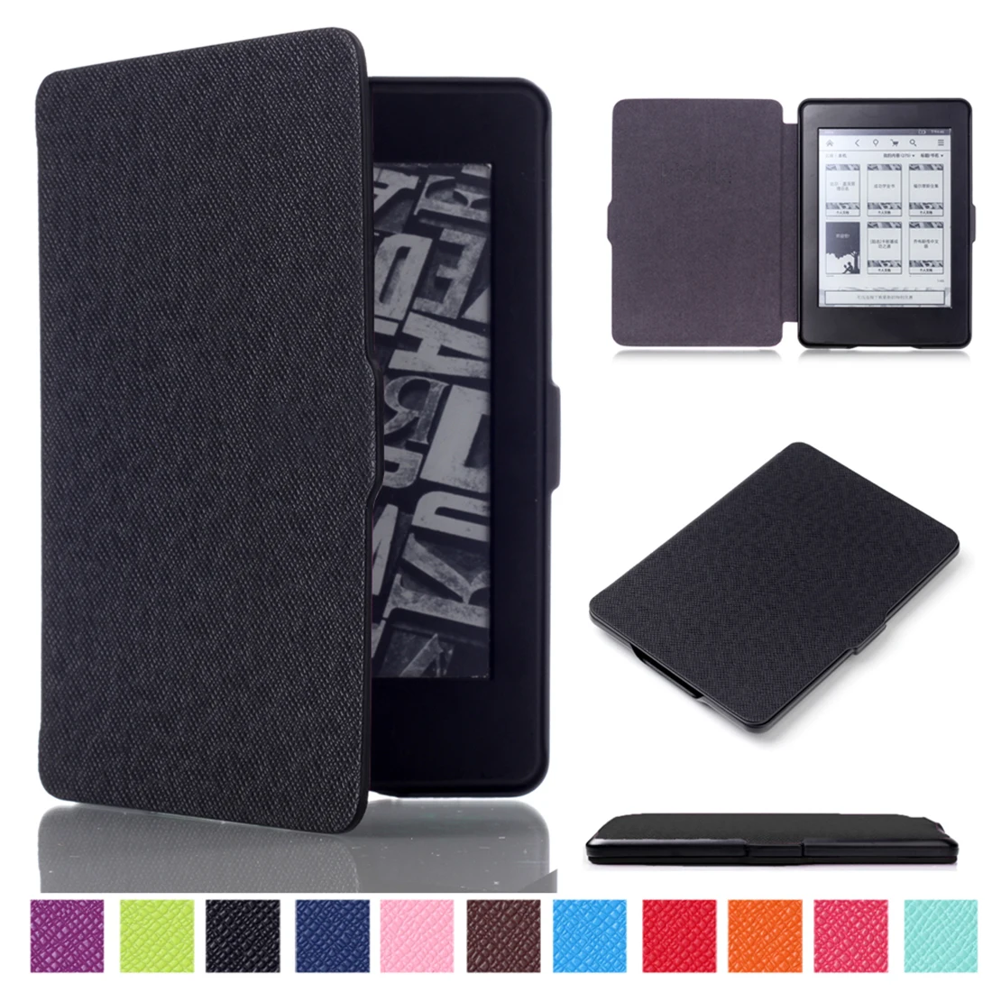

Magnetic Smart Case for Amazon Kindle Paperwhite 1 2 3 Coque Ultra Slim eReader Cover for Kindle Paperwhite with Auto Wake/Sleep