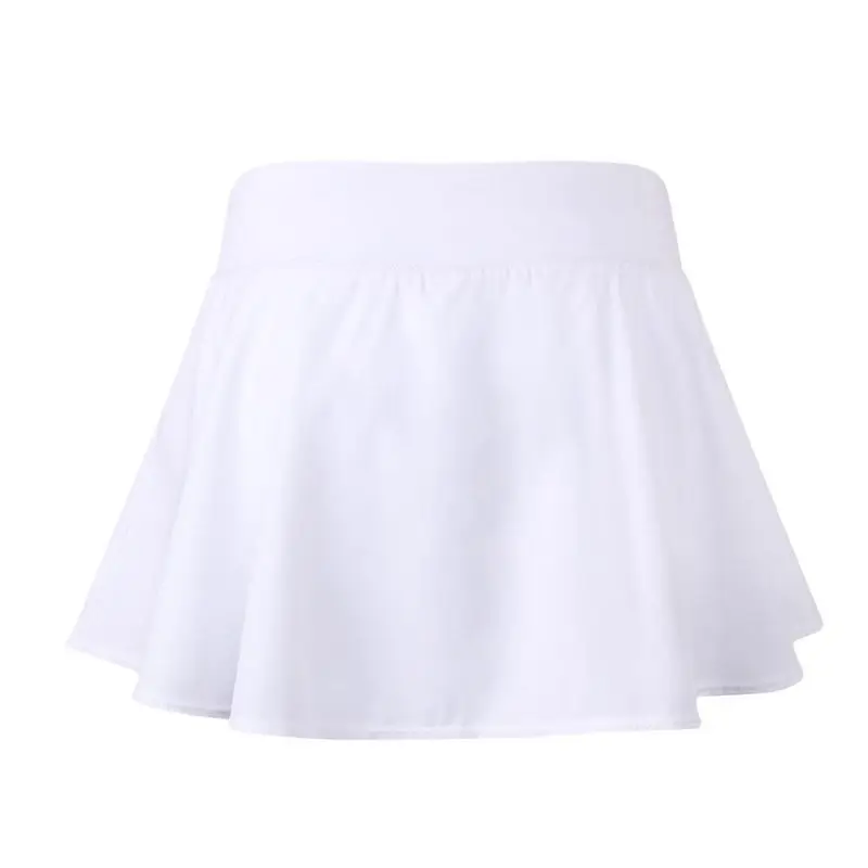 Duick сушильная спортивная короткая женская юбка для бадминтона и настольного тенниса, юбка с высокой талией для гольфа, тренировочные черные юбки - Цвет: Бежевый