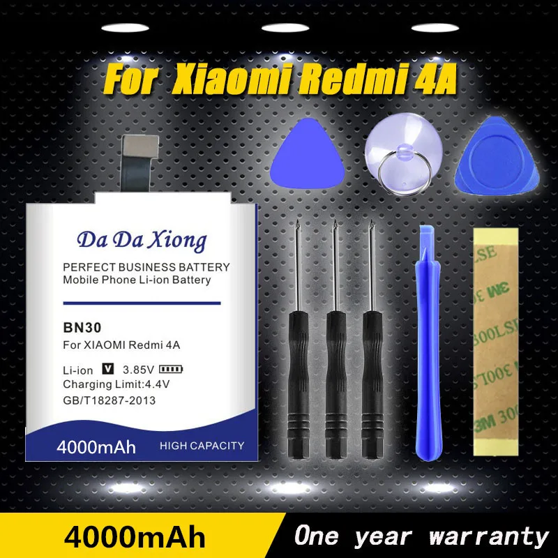 

2019 High quality 4000mAh BN30 Li-ion Phone Battery for Xiaomi Redmi 4A battery