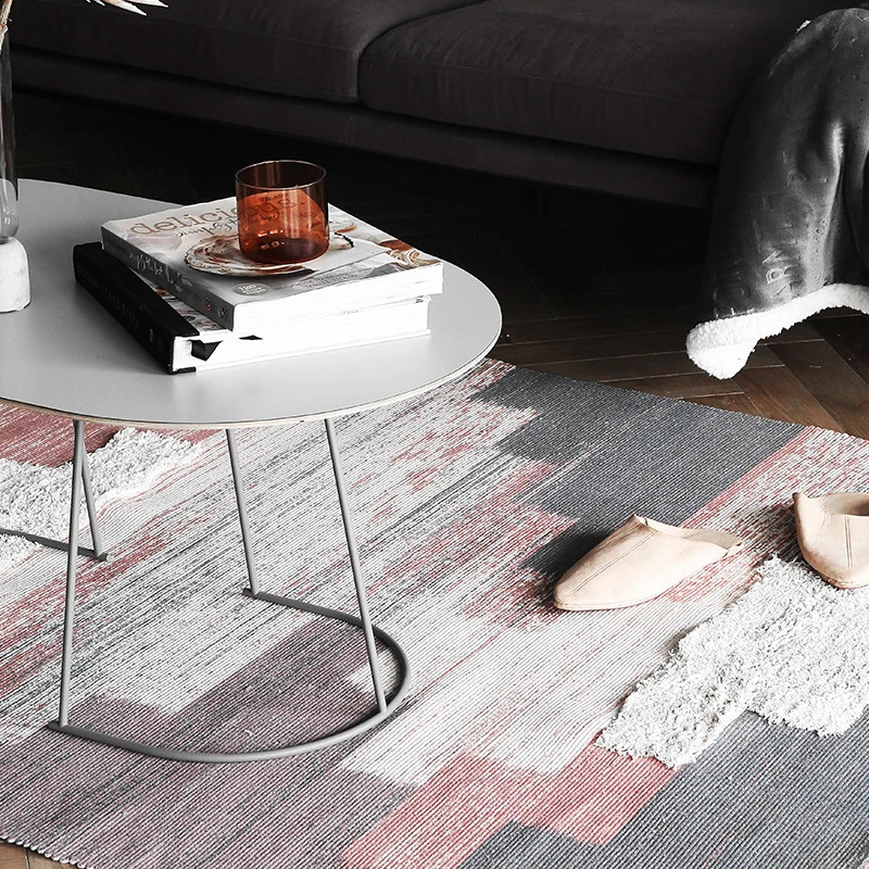 Нордические ковры градиентного цвета, коврики для гостиной, спальни, Домашний напольный коврик в марокканском стиле, Tapis Enfant Chambre, розовый, синий, 60x130 см