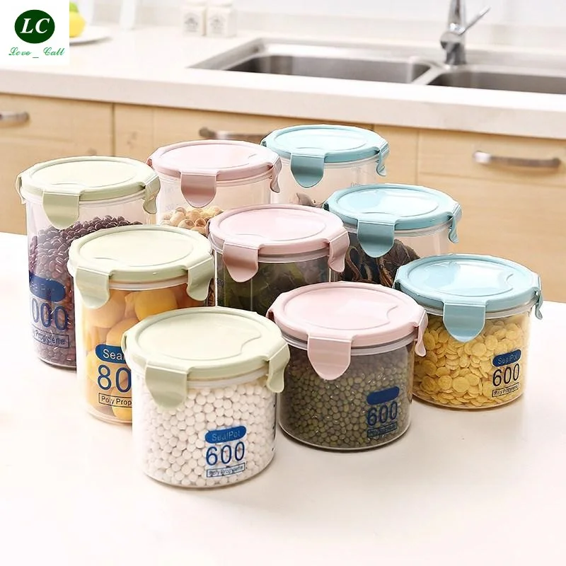 

Storage Bottles Jar Transparent PP plastic Sealed cans Milk Powder Cans Food cans Kitchens Grains, storage boxes Condiments can